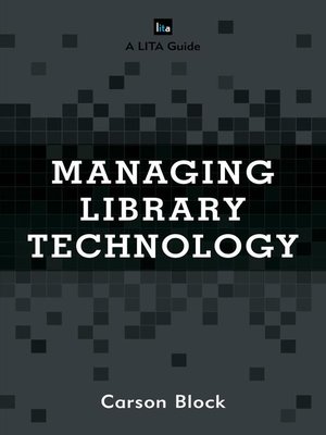 cover image of Managing Library Technology